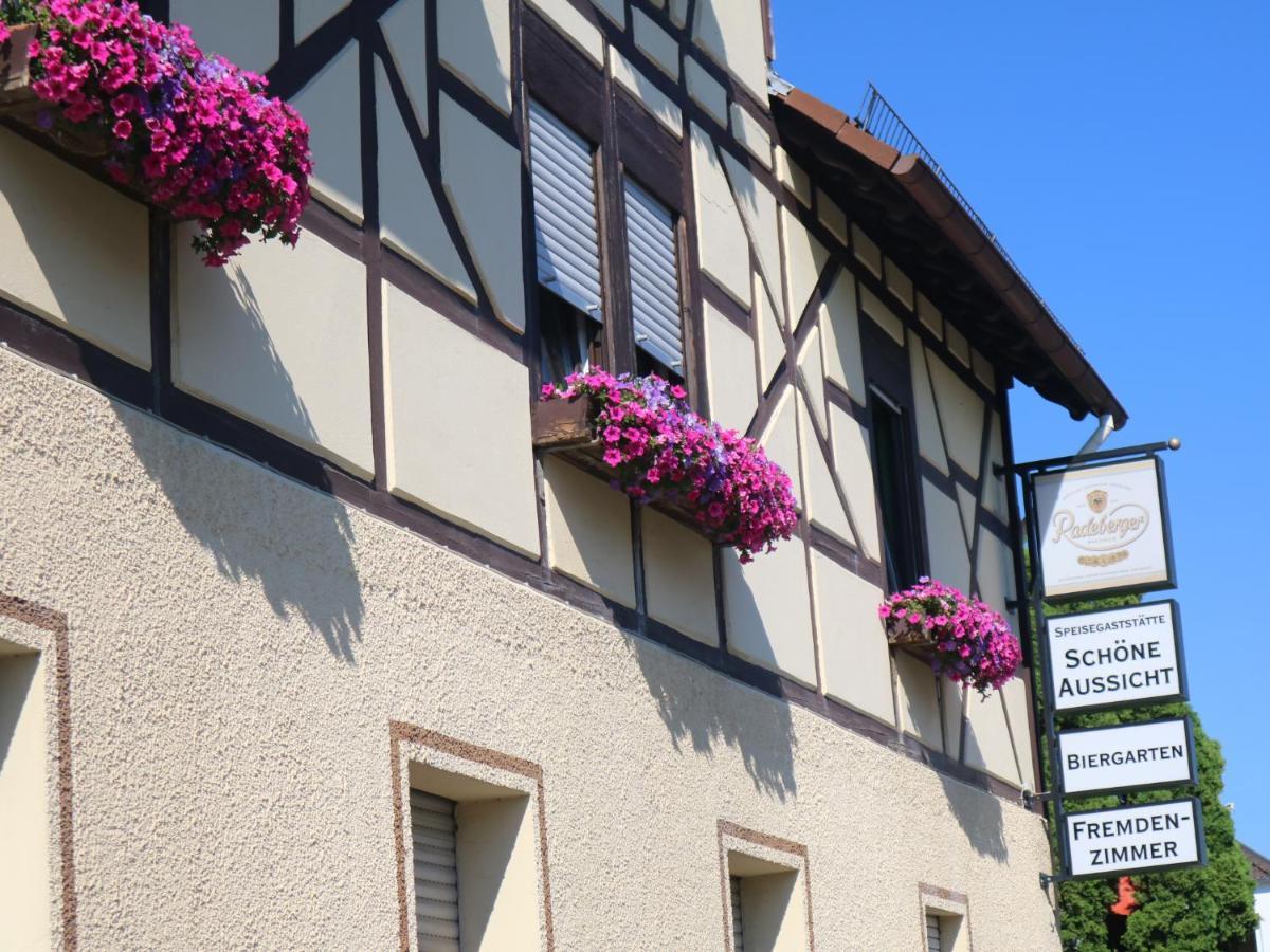 Gasthaus Schoene Aussicht Usingen Exteriör bild